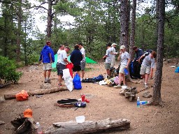 Campsite at Lovers Leap